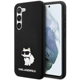 Karl Lagerfeld silikoninis Choupette dėklas Samsung Galaxy S24 - juodas