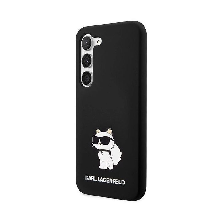 Karl Lagerfeld silikoninis Choupette dėklas Samsung Galaxy S24 - juodas