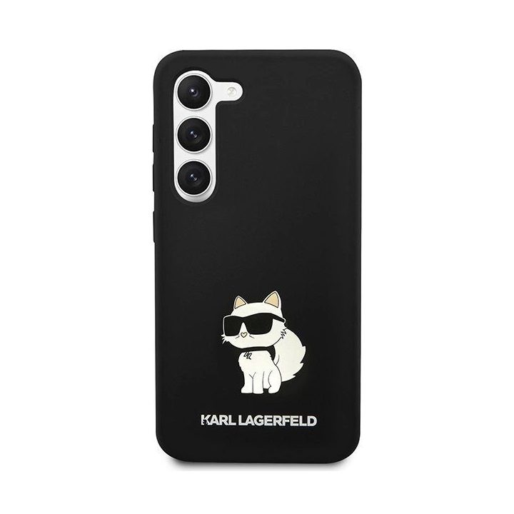 Karl Lagerfeld silikoninis Choupette dėklas Samsung Galaxy S24 - juodas