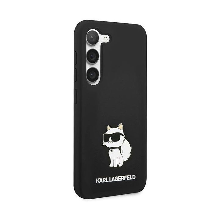 Karl Lagerfeld silikoninis Choupette dėklas Samsung Galaxy S24 - juodas