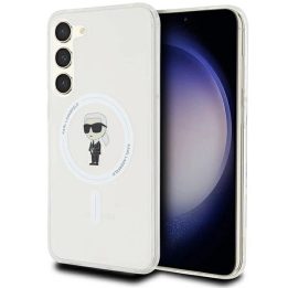 Karl Lagerfeld IML Ikonik MagSafe dėklas Samsung Galaxy S23+ - skaidrus