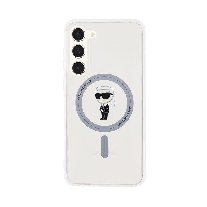 Karl Lagerfeld IML Ikonik MagSafe dėklas Samsung Galaxy S23+ - skaidrus