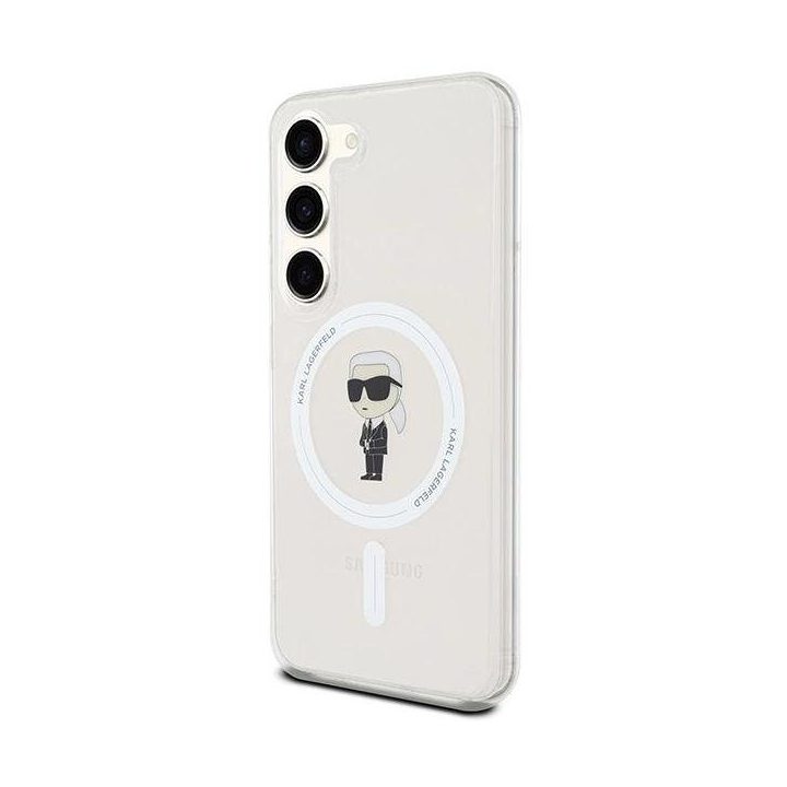 Karl Lagerfeld IML Ikonik MagSafe dėklas Samsung Galaxy S23 - skaidrus