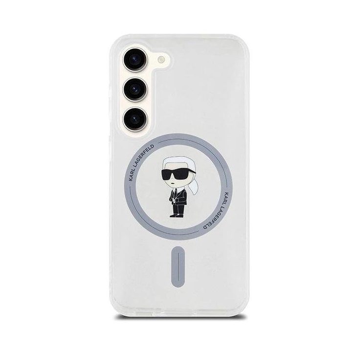 Karl Lagerfeld IML Ikonik MagSafe dėklas Samsung Galaxy S23 - skaidrus