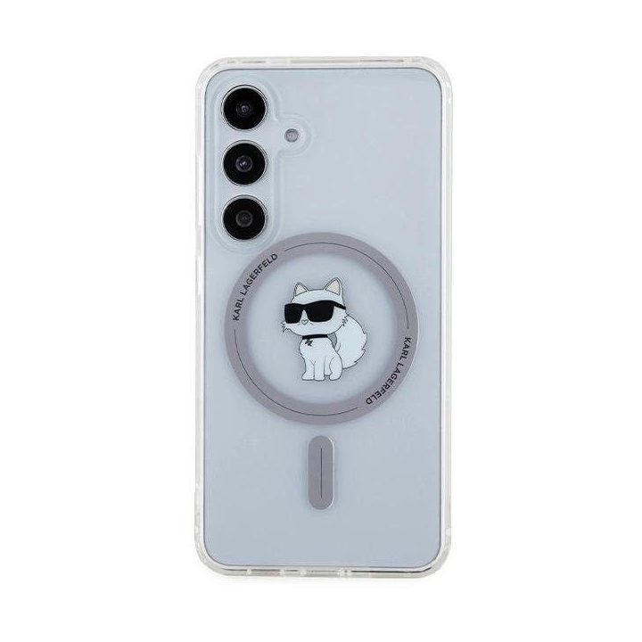 Karl Lagerfeld IML Choupette MagSafe dėklas Samsung Galaxy S24 - skaidrus