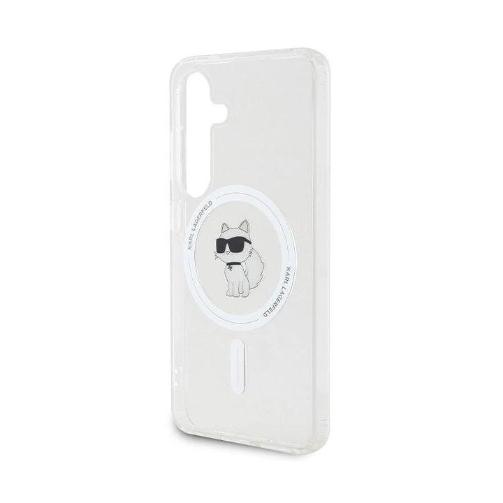 Karl Lagerfeld IML Choupette MagSafe dėklas Samsung Galaxy S24 - skaidrus