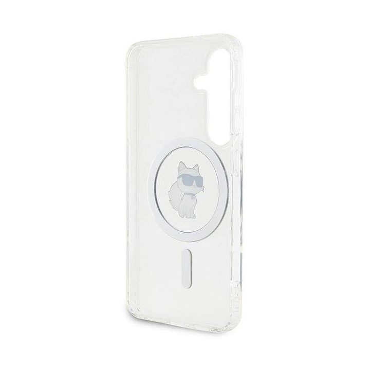 Karl Lagerfeld IML Choupette MagSafe dėklas Samsung Galaxy S24 - skaidrus