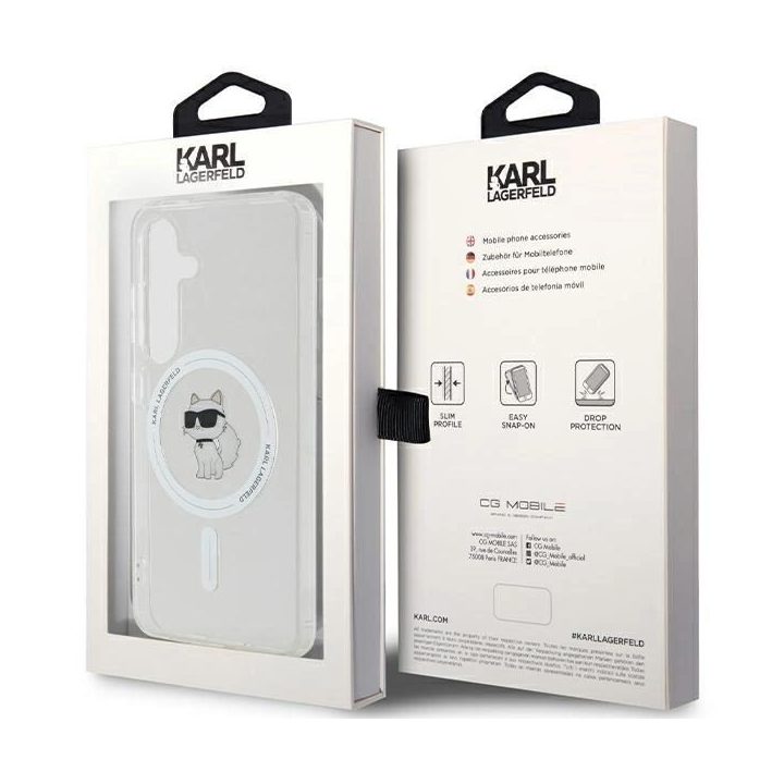 Karl Lagerfeld IML Choupette MagSafe dėklas Samsung Galaxy S24 - skaidrus
