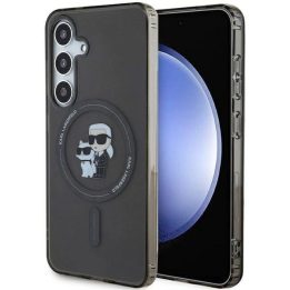 Karl Lagerfeld IML Karl&Choupette MagSafe dėklas Samsung Galaxy S24 - juodas