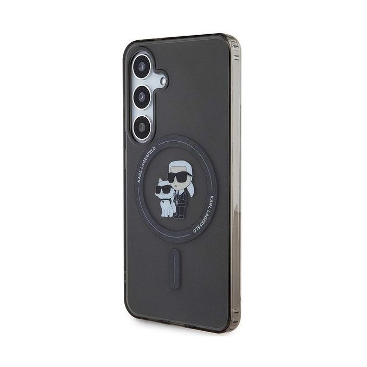 Karl Lagerfeld IML Karl&Choupette MagSafe dėklas Samsung Galaxy S24 - juodas