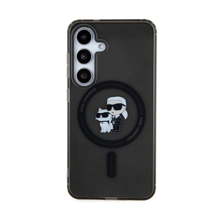 Karl Lagerfeld IML Karl&Choupette MagSafe dėklas Samsung Galaxy S24 - juodas