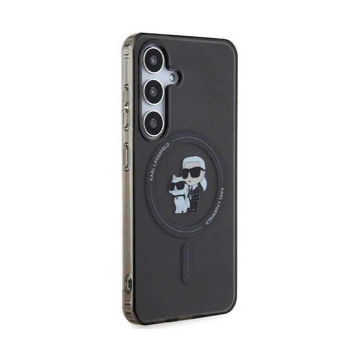 Karl Lagerfeld IML Karl&Choupette MagSafe dėklas Samsung Galaxy S24 - juodas