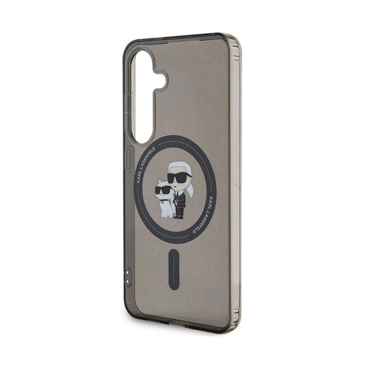 Karl Lagerfeld IML Karl&Choupette MagSafe dėklas Samsung Galaxy S24 - juodas