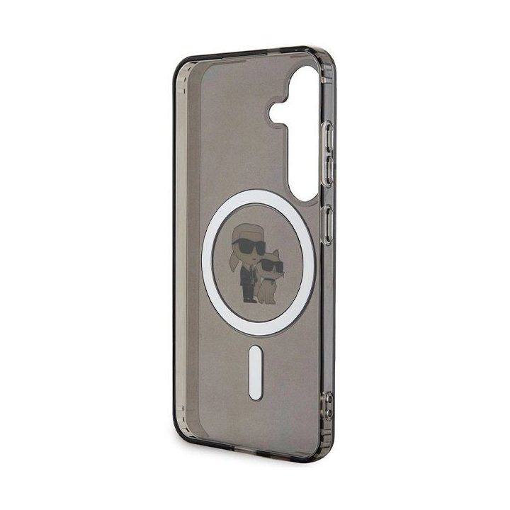 Karl Lagerfeld IML Karl&Choupette MagSafe dėklas Samsung Galaxy S24 - juodas