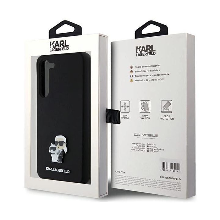 Karl Lagerfel Samsung Galaxy S23+ - juodas Silikoninis