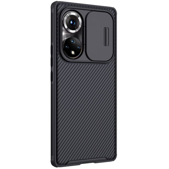 Nillkin CamShield Pro korpusas Šarvuotas korpuso dangtelis Fotoaparato apsauga Honor 50 Pro Black