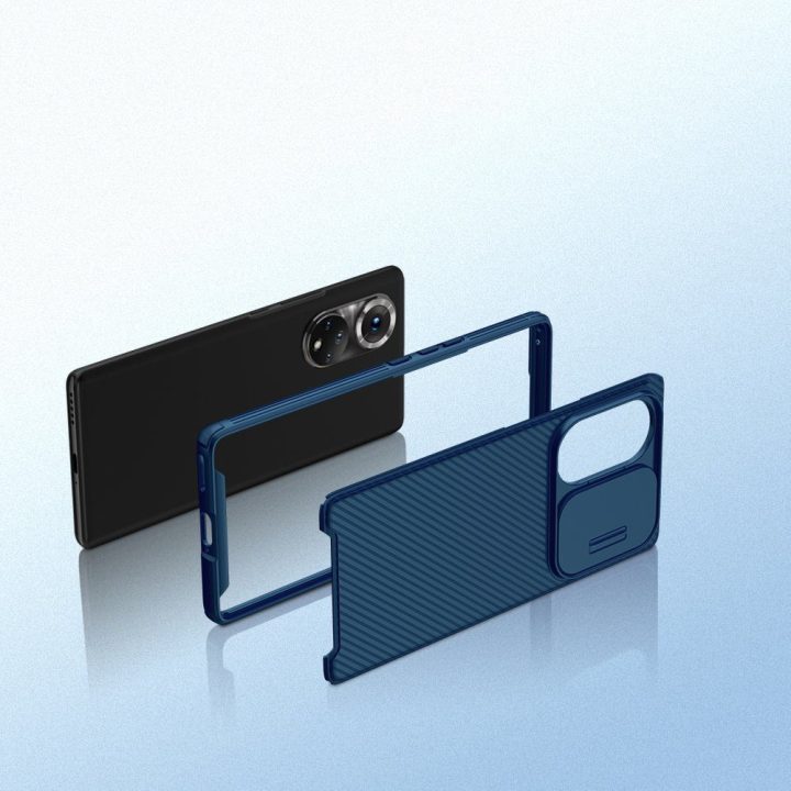 Nillkin CamShield Pro korpusas Šarvuotas korpuso dangtelis Fotoaparato apsauga Honor 50 Pro Black