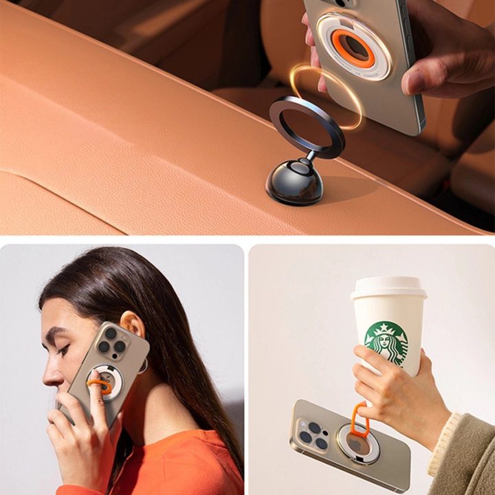 magnetinis telefono laikiklis JR-ZS383 MagSafe - oranžinis