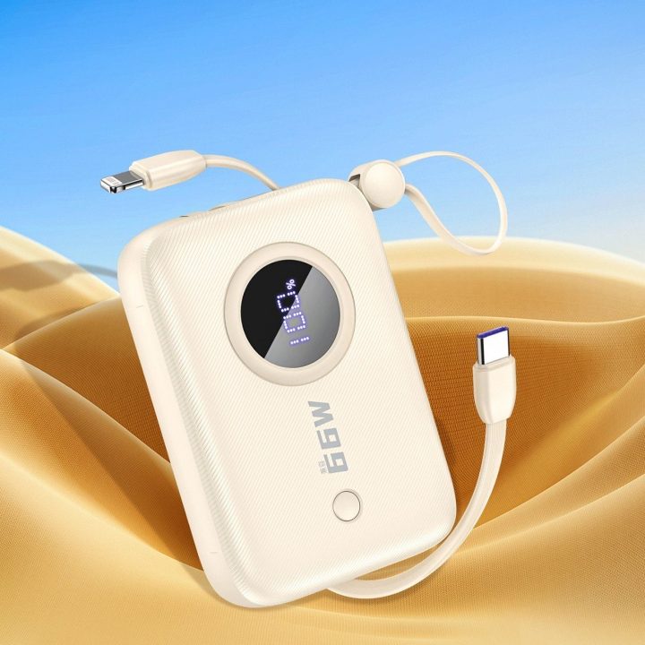 Powerbank K C 10000mAh - smėlio spalvos
