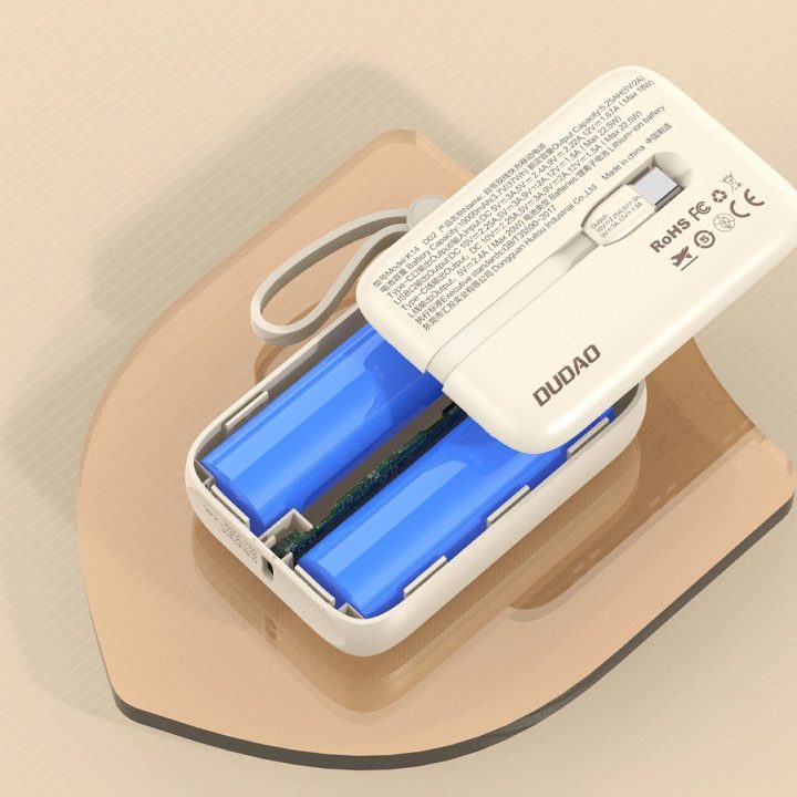 Powerbank K C 10000mAh - smėlio spalvos
