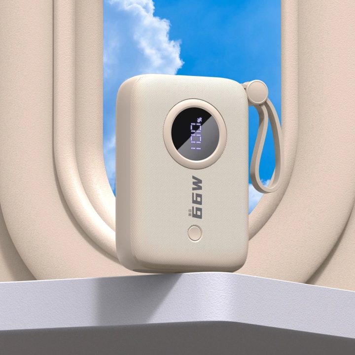 Powerbank K C 10000mAh - smėlio spalvos