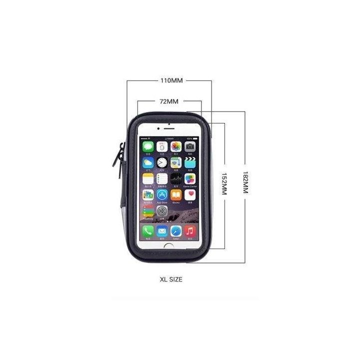 Dviračio telefono vandeniui atsparus laikiklis, universalus dėklas, dviračio ir motociklo telefono laikiklio laikiklis, XL dydži