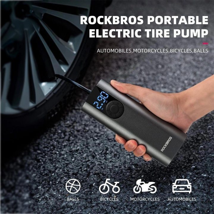 elektrinė dviračių pompa - juoda Rockbros 42720001001