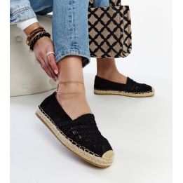 Juodos ažūrinės espadrilės Gordana