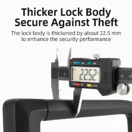U-lock dviračių užraktas - juodas