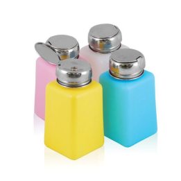 Buteliukas su chromo pompa 180 ml mišinio spalvos