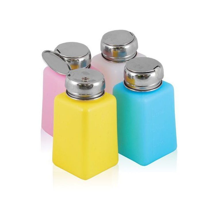 Buteliukas su chromo pompa 180 ml mišinio spalvos