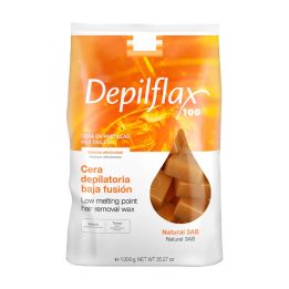 DEPILFLAX BE JUOSTELIŲ KIETASIS DEPILIACINIS VAŠKAS 1KG NATŪRALUS