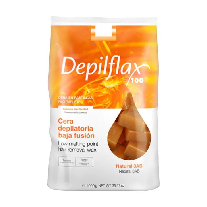 DEPILFLAX BE JUOSTELIŲ KIETASIS DEPILIACINIS VAŠKAS 1KG NATŪRALUS