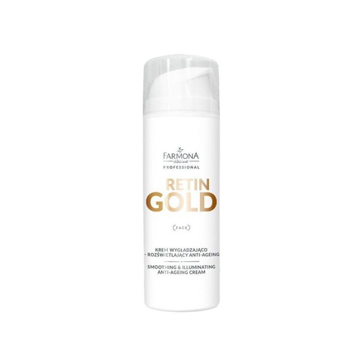 Farmona retin gold senėjimą stabdantis švelninantis ir šviesinantis kremas 150 ml