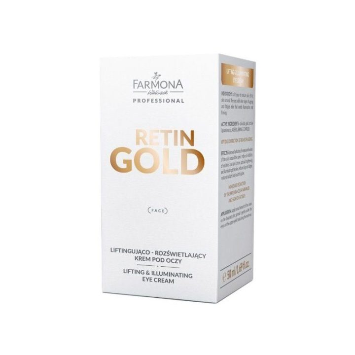 Farmona retin gold pakeliamasis ir skaistinamasis akių kremas 50 ml