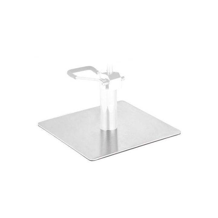 Kvadratinis kirpėjo kėdės pagrindas inox L009