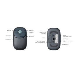 Bluetooth / 2,4 GHz belaidė pelė - juoda