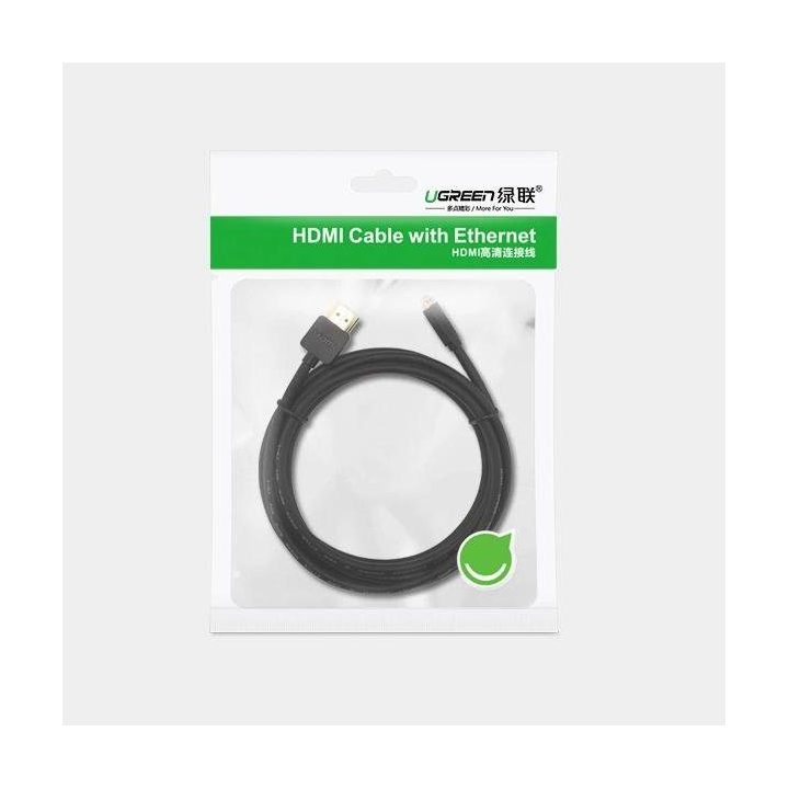 micro HDMI - HDMI 2.0 kabelis 1 m - juodas