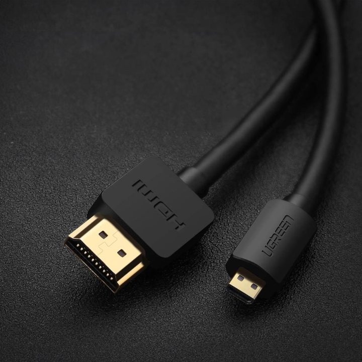 micro HDMI - HDMI 2.0 kabelis 1 m - juodas