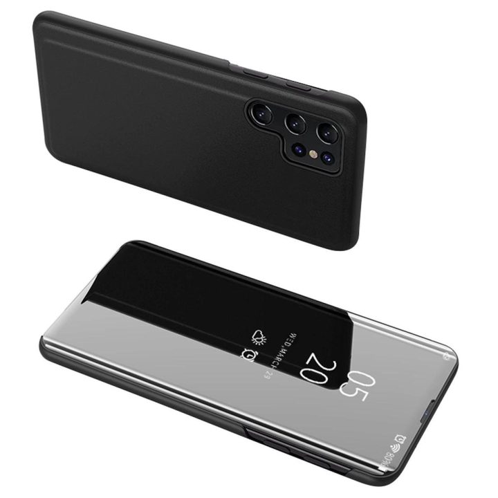 dėklas Samsung S24 Ultra su atvartu - juodas