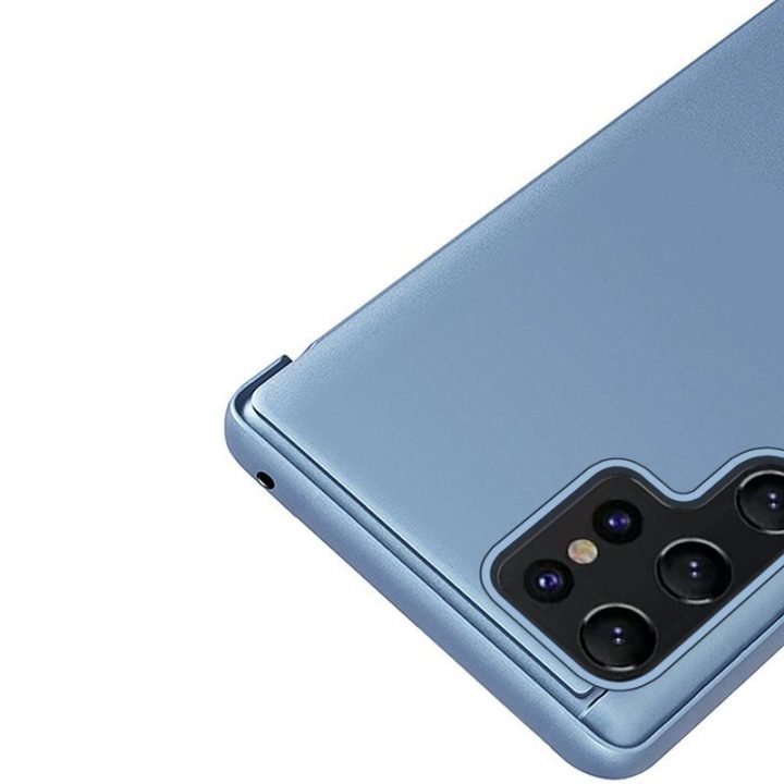 dėklas Samsung S24 Ultra su atvartu - mėlynas