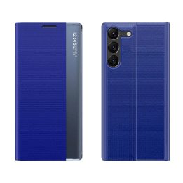 dėklas Samsung S24+ su atvartu - mėlynas
