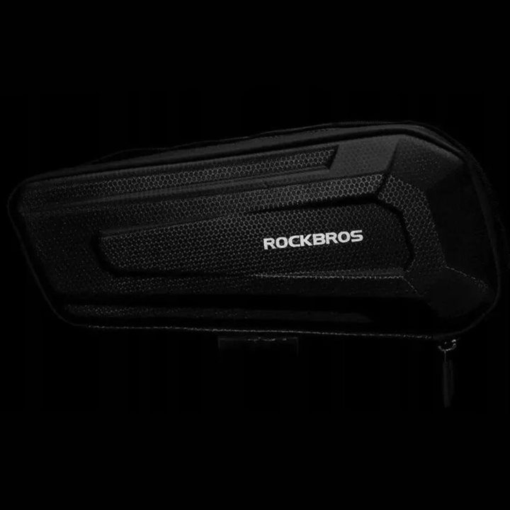Rockbros B67 vandeniui atsparus dviračių krepšys rėmui - juodas