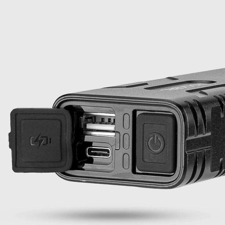 Rockbros 24310002001 dviračių žibintas 850 lm su Powerbank funkcija + USB A laidas - juodas