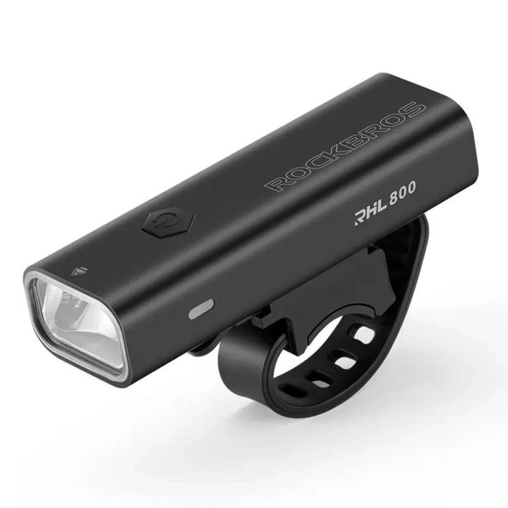 Rockbros 24710012001 priekinis dviračio žibintas 800 lm + USB A kabelis - juodas