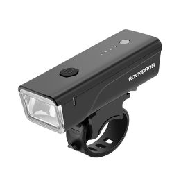 Rockbros 24510003001 priekinis dviračio žibintas 260 lm + USB A kabelis - juodas