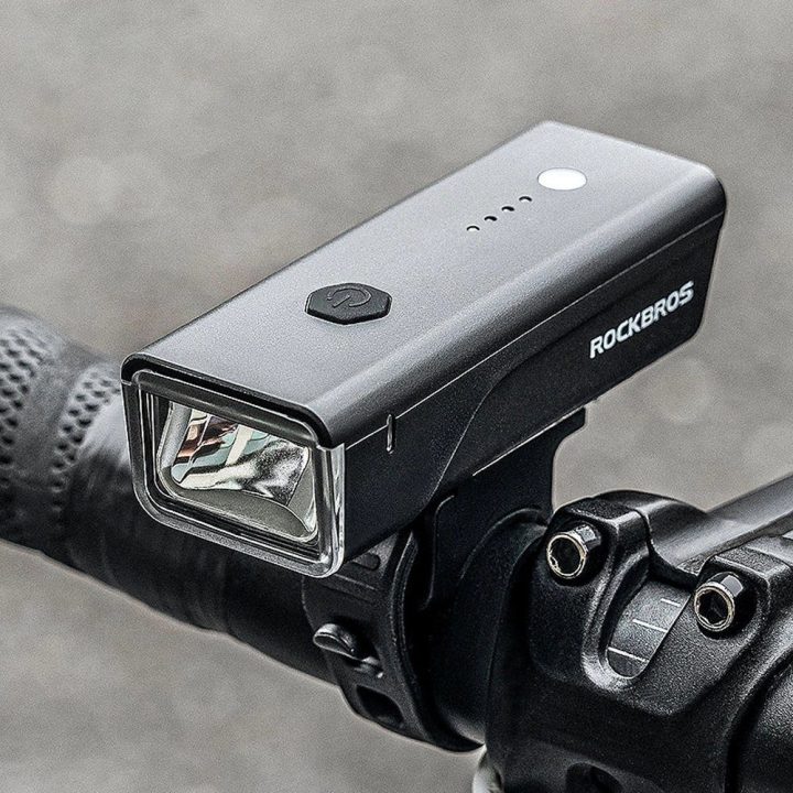 Rockbros 24510003001 priekinis dviračio žibintas 260 lm + USB A kabelis - juodas