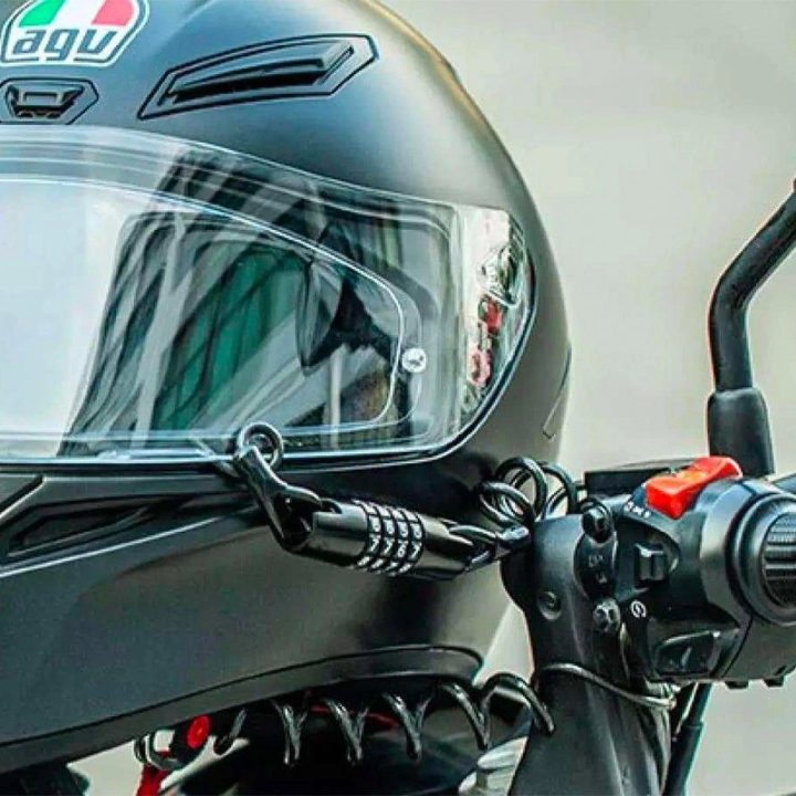 Rockbros T609 dviračių užraktas su 1,5 m ilgio kombinacija - juodas