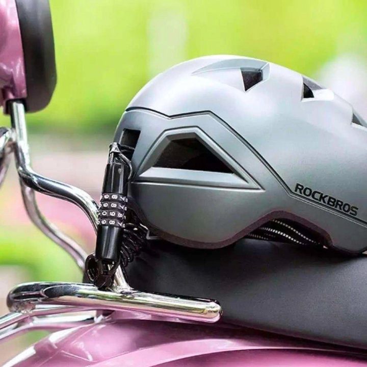 Rockbros T609 dviračių užraktas su 1,5 m ilgio kombinacija - juodas