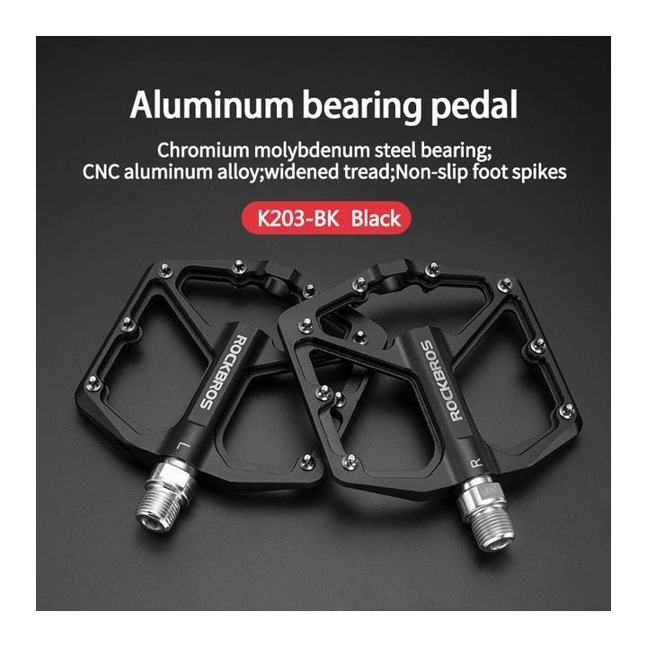 Rockbros K203-BK dviračių pedalų rinkinys - juodas